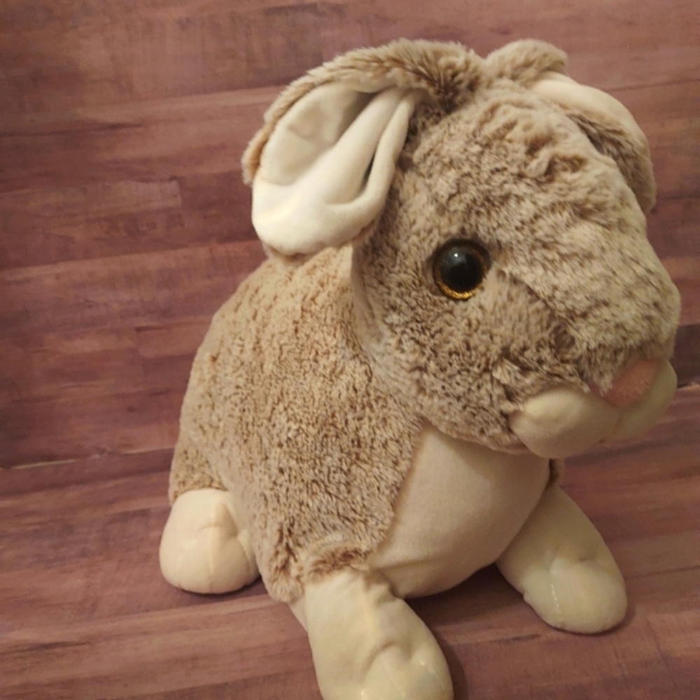 HUGE! Cute & Soft Gray Grey Plush Easter Bunny Stuffed Animal Toy Easter Holiday - Picture 11 of 12